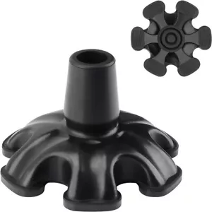19mm Walking Cane Tip Self Standing Walking Sticks Rubber Ends Ferrule Non-Slip - Picture 1 of 5