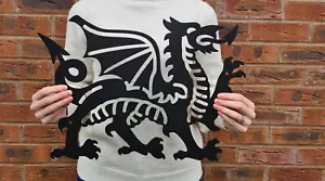 WELSH DRAGON, WALES, Metal Wall Art, Plaque, Ornament, Garden Decor, Metal Art - Picture 1 of 5
