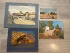 tableau lot de 4 oeuvres par Edouard PANNETIER 1884-1965 Aix en Provence Lubéron