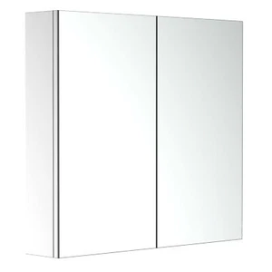 HOMCOM Bathroom Cabinet Double Door Wall Mounted Mirror Stainless Steel - Picture 1 of 11