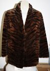 Vintage Artfur Paris Melbourne 100% Acrylic Jacket Coat Tiger Print - Size 12