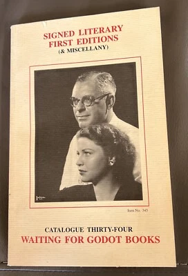 Literary First Edition Waiting for Godot Books Catalogue 34 Foto 1 de 3