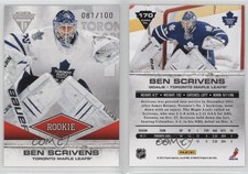 2011-12 Panini Titanium Spectrum Gold /100 Ben Scrivens #170 Rookie RC