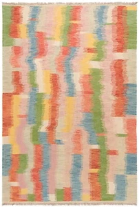 Kilim 300x198 CM Intrecciato a Mano Nuovo Tappeto Persiano Oriente Kilim Tappeto - Picture 1 of 12
