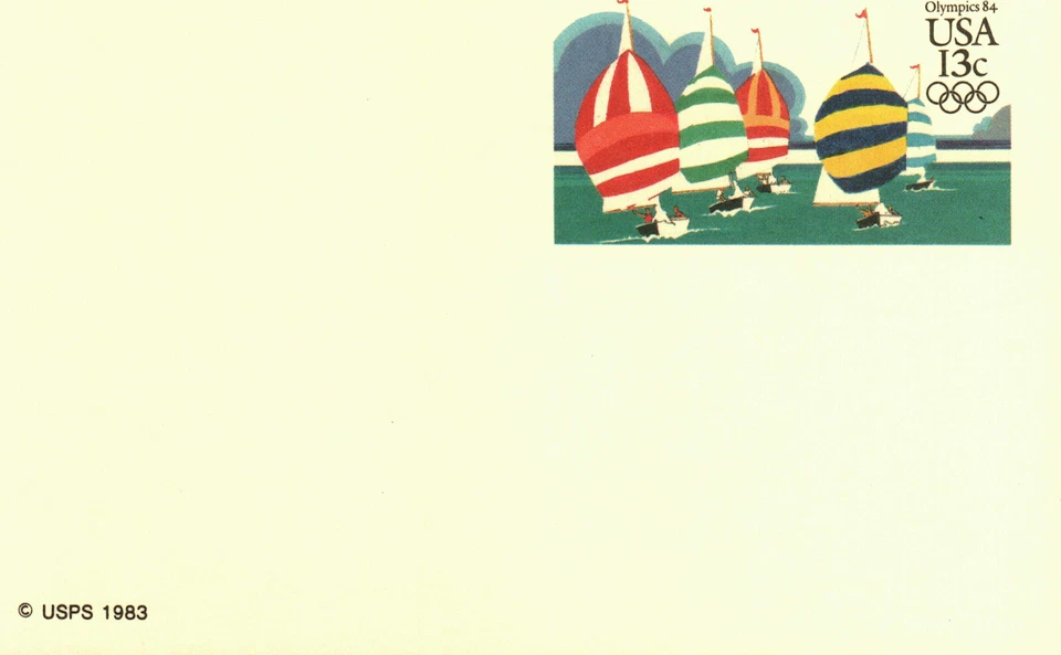 US UX100 MNH 1984 Olympics Sailing - Image 1 of 1