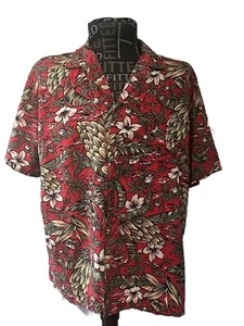 Vintage Hilo Hattie Shirt XL Made In Hawaii Floral - Picture 1 of 6