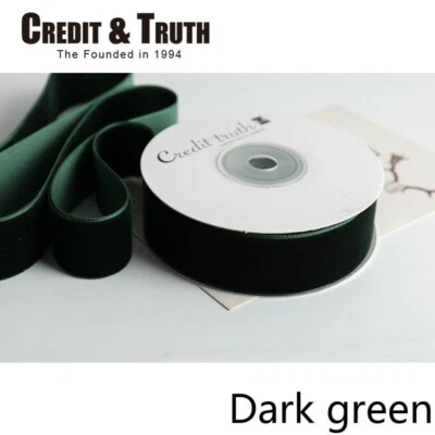 Vintage Soft Velvet Ribbon Trim Single Face Velour Webbing Floral Craft - Image 1 of 4