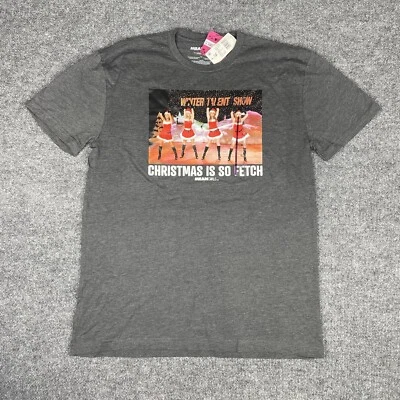 Camisa masculina Mean Girls XL "Christmas is so Fetch" Winter Talent Show NOVA - Imagem 1 de 4