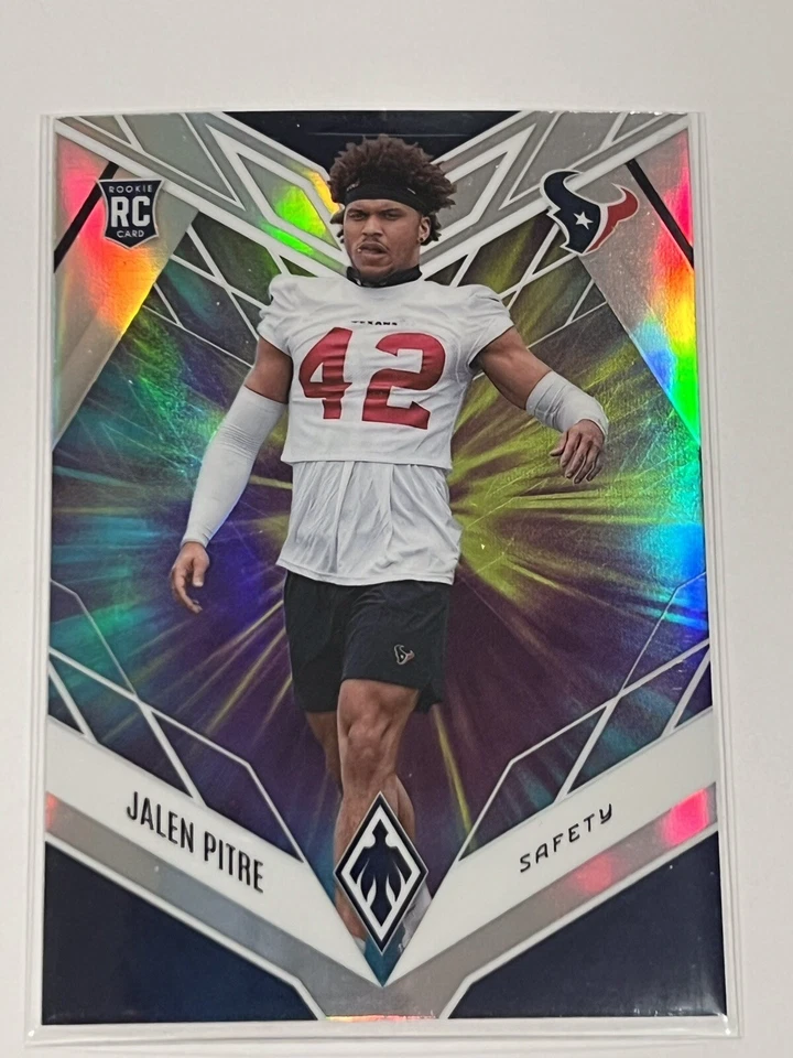 2022 Panini Phoenix Football #193 JALEN PITRE RC Color Burst Parallel SSP - Image 1 of 2