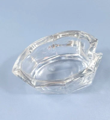 Soporte para cuchara Fenton Art Glass Clamborn en vidrio transparente Granny Core  Foto 1 de 4