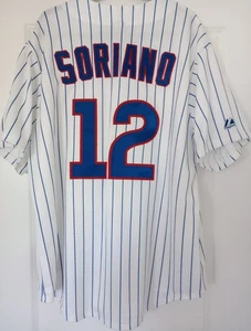 ALFONSO SORIANO CHICAGO CUBS MAJESTIC HOME WHITE XL JERSEY - Picture 1 of 12