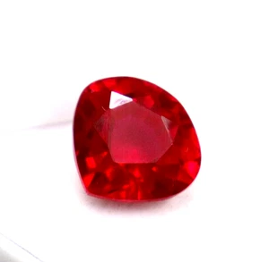Red Ruby AAA+ Quality Pear Cut Certified Loose Gemstone Burmese Red Ruby 9.35 CT - Picture 1 of 6