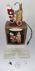 1994 Hallmark Keepsake Magic Ornament Santa’s Sing-Along Lights & Music WORKS - Picture 1 of 12