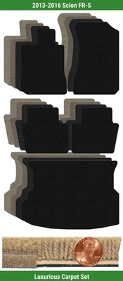 Conjunto de tapete de luxo personalizado Lloyd para 2013-2016 Scion FR-S (5 peças) #1236 - Imagem 1 de 4
