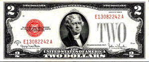 1928-G $2 "RED SEAL" Legal Tender VF-CVF-Fr. 1508 - Picture 1 of 3