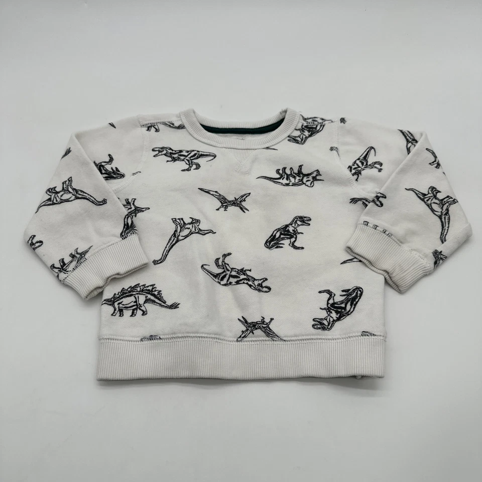 Suéter Carters Niños Pequeños Talla 3T Blanco Dinosaurios Aop. #37538 Foto 1 de 4