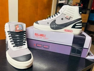 Größe 10,0 Bull Air Custom Schuhe Classic Console Edition NES - Bild 1 von 10