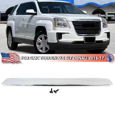 Front Upper Hood Molding Trim Chrome For GMC Terrain SLE SLT Denali 2016-2017 Foto 1 de 4