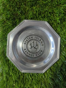 RWP Wilton USA Staten Island Kennel Club Plate Dogs Their Mark Paw Print 5.5" - Picture 1 of 3