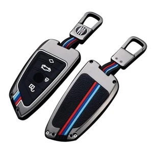 for BMW Key Fob Cover Metal Key Case Accessories Compatible with 5 6 7 Series  - Photo 1 sur 7