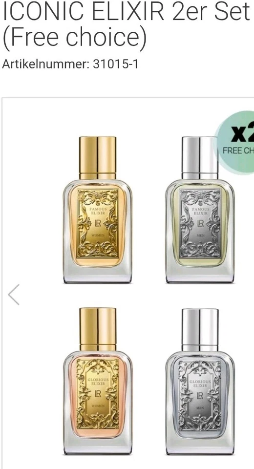 (995€/1l)LR ICONIC ELIXIR 2er Set (Free choice)+Geschenk Im Wert Von 25 Euro  - Bild 1 von 1