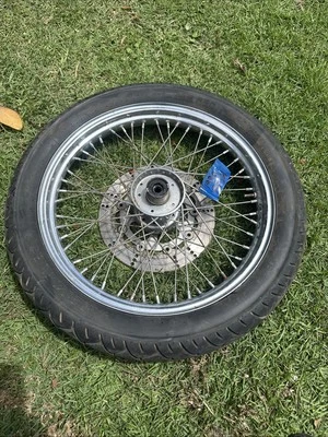 Llanta de cubo de rueda delantera con cordones Kawasaki Vulcan 1500L VN1500L y 88 VN-15SE VN1500B Foto 1 de 4