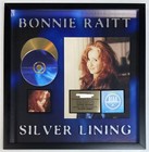 BONNIE RAITT Silver Lining RIAA Gold CD Cassette Award Plaque