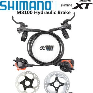 Shimano XT M8100 MTB Hydraulic Disc Brake Leaver Front&Rear w/o MT800/RT86 Rotor - Picture 1 of 15