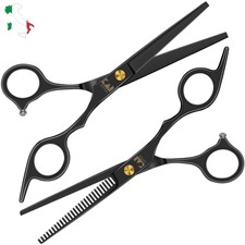 Set Forbici Parrucchiere da Barbiere Professionali Acciaio Taglio 6' Giapponesi