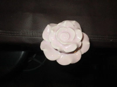 MW.A436: MAGNÍFICO BASTÓN BASTÓN ANTIGUO DE PORCELANA ROSA ARTE POPULAR ROSA Foto 1 de 4