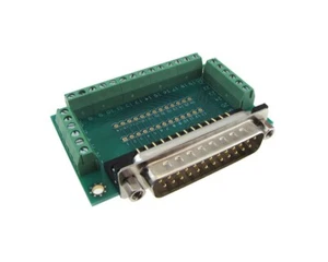 HQ DB25 Male Signals Breakout Board Parallel Port Screw Terminals Soild Pins - Bild 1 von 2