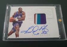 2013-14 Flawless Class of 2010 Auto Karl Malone 4 color patch Auto Utah Jazz /25