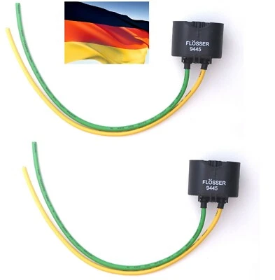 Flosser Wire Harness 9445 Pigtail Female H10 9145 Fog Light Socket Plug Replace - Image 1 of 4