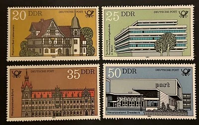 Travelstamps: 1982 Germany DDR Stamps Scott #2237-2240 Post Office Buildings MNH - Image 1 of 4