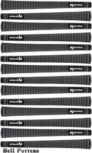 Fourteen (14) Karma Velvet Midsize Black/White Golf Grips-Mens/Men's Grip-55g - Picture 1 of 2