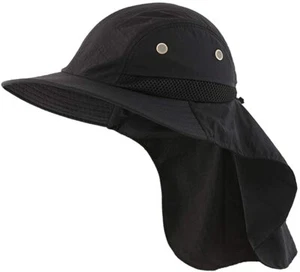 Sombrero para sol con solapa de malla transpirable,UPF50+, gorra de pesca. - Picture 1 of 6