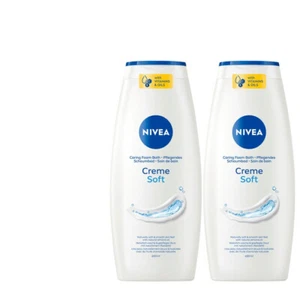2x650ml Nivea Creme Soft Schaumbad Cremebad mit Vitamine & Öle | Mandelöl-Duft - Bild 1 von 1