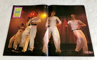 TAKE THAT 1990s Poster Swedish Music magazine OKEJ Vintage Rare - Image 1 of 4