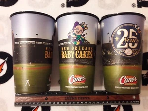 NEW ORLEANS BABY CAKES 25TH ANNIVERSARY STADIUM USED SOUVENIR CUP ZEPHYRS FIELD - Picture 1 of 3