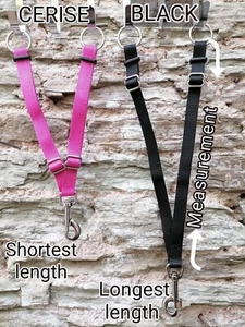 ADJUSTABLE RUNNING MARTINGALE ATTACHMENT web lots colours webbing HORSE/PONY - Picture 1 of 28