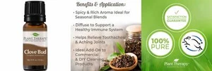 Plant Therapy Clove Bud Essential Oil 100% Pure, Undiluted, 10 mL (1/3 oz) - Picture 1 of 8