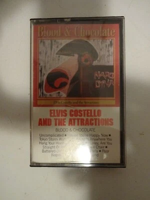 ELVIS COSTELLO Blood & Chocolate Cassette Columbia Records 1986 VG Condition - Image 1 of 3