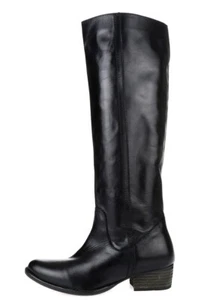 Womens REPORT SIGNATURE HESTON black leather tall boots sz. 6 - Picture 1 of 6