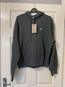 Carhartt WIP Women’s Hooded Casey Sweatshirt Hoodie Silver Grey Teal Small S - Picture 1 of 9