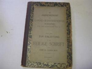 1894 Budapest GERMAN JUDAICA Zur Einleitung in die Heilige Schrift / Ludwig Blau
