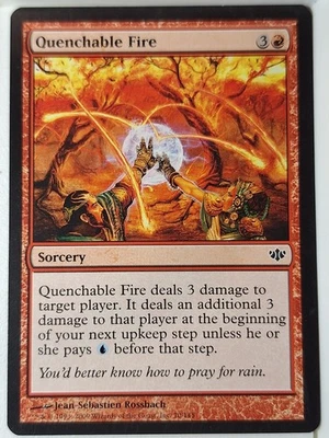 Quenchable Fire - Conflux - Magic the Gathering MTG Nice! - Image 1 of 3