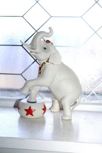 Große Vintage Cybis Porzellan Figur Zirkus Elefant - Bild 1 von 7