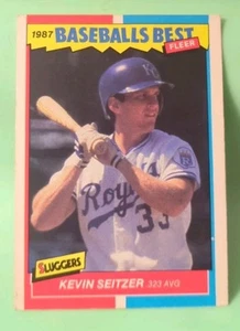 1987 Fleer Baseball's Best Sluggers vs. Pitchers - Kevin Seitzer #39 (RC) Royals - Picture 1 of 2