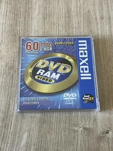 Maxell 2,8 Go/60 min DVD-RAM DRMS-V28R.1P cartouche type disque pour caméra vidéo - Photo 1/4