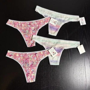 NWT ON GOSSAMER Womens XS/S Hip G Gossamer Mesh Thong Panties, Lot of 4 - Picture 1 of 7